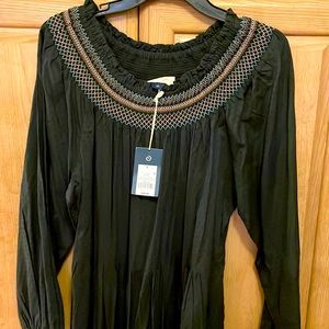 Universal thread, long dress, maxi size large target, black/gray fall